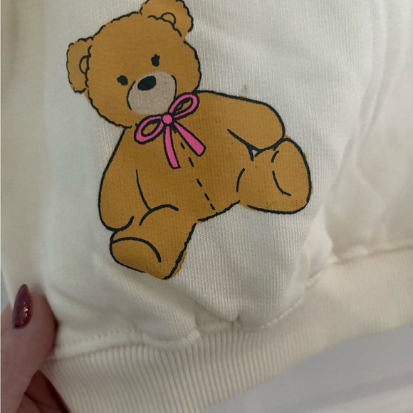 Zara Cream Graphic Kids Sweatshirt - Picture 4 of 5